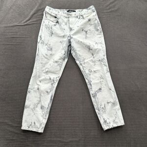 J Brand Aubry Slim Boyfriend Jeans Dark Sonic Cotton Crop Size 27